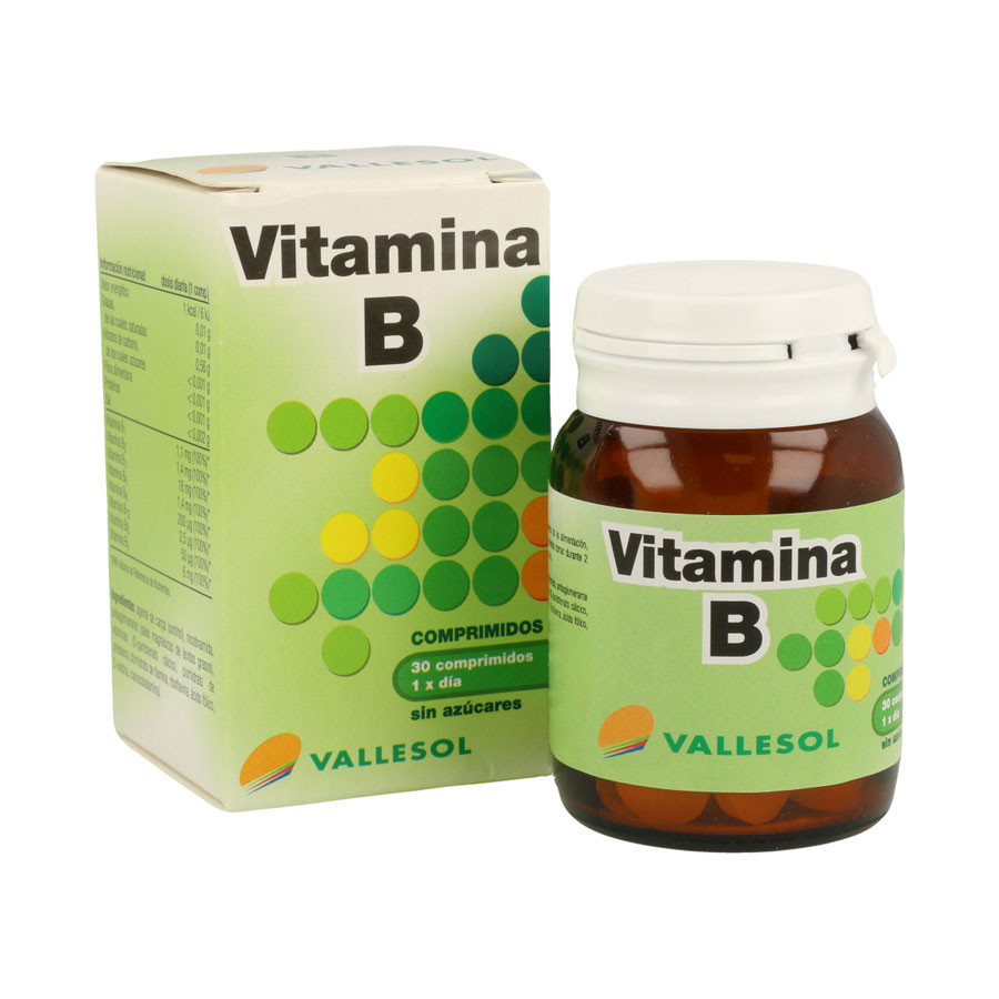 Vitamina B complex 30 comprimidos Vallesol Coco y Canela